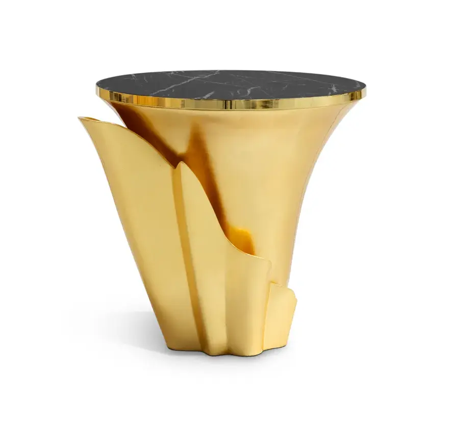 Table d’Appoint Yasmine Feuille d’Or