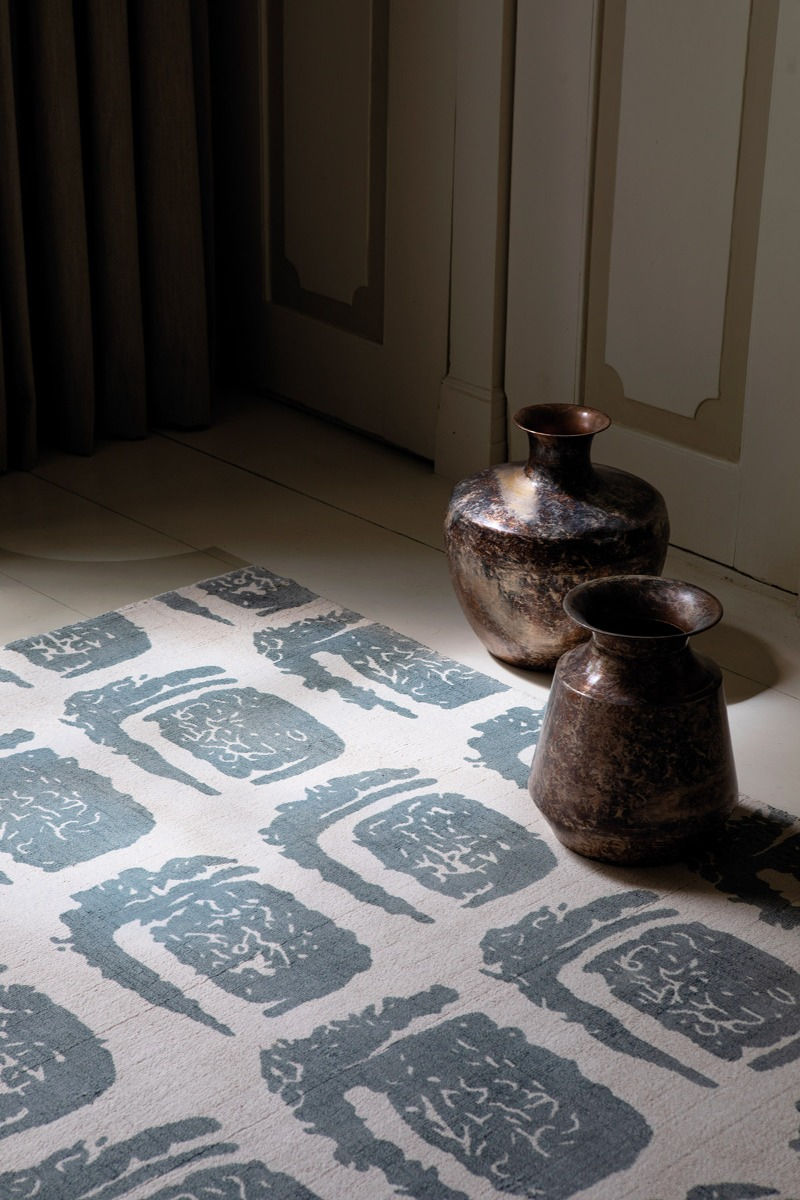 Tapis Woodblock Gris | Taille: 170 x 240 cm