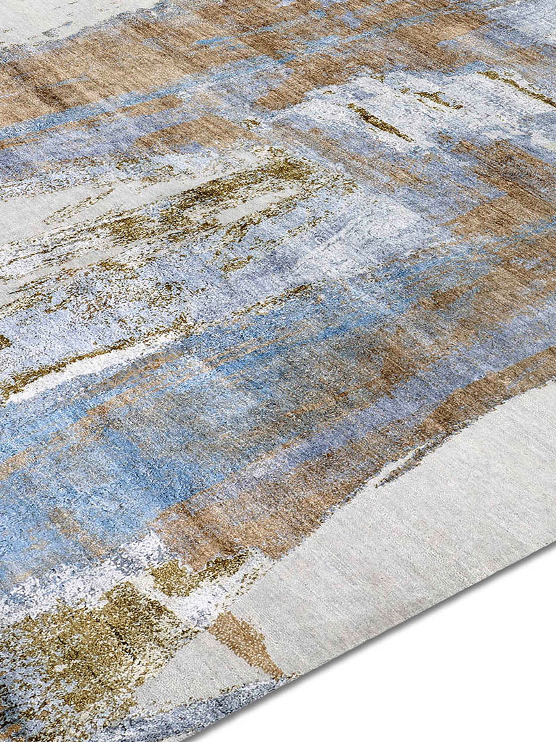 Tapis tissé main Gold Rouille