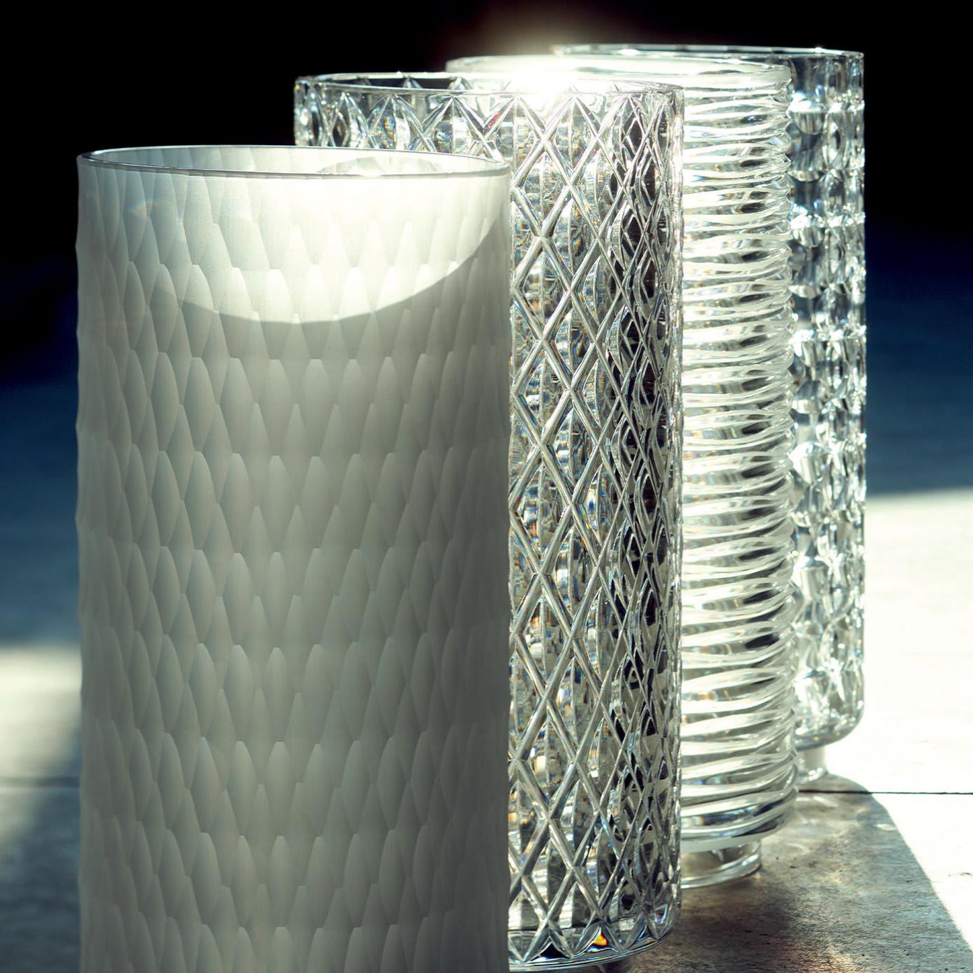 Vase en Cristal Vague