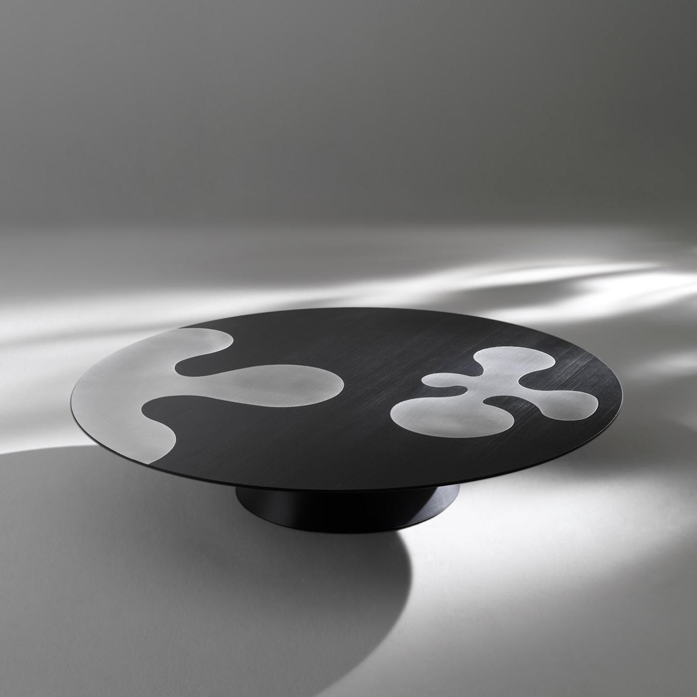 Table Basse Ronde Noire