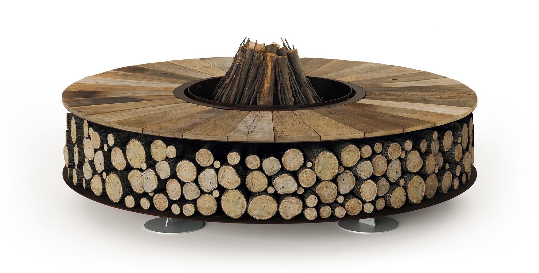 Brasero Zero en bois | Dimensions: Ø 300 cm
