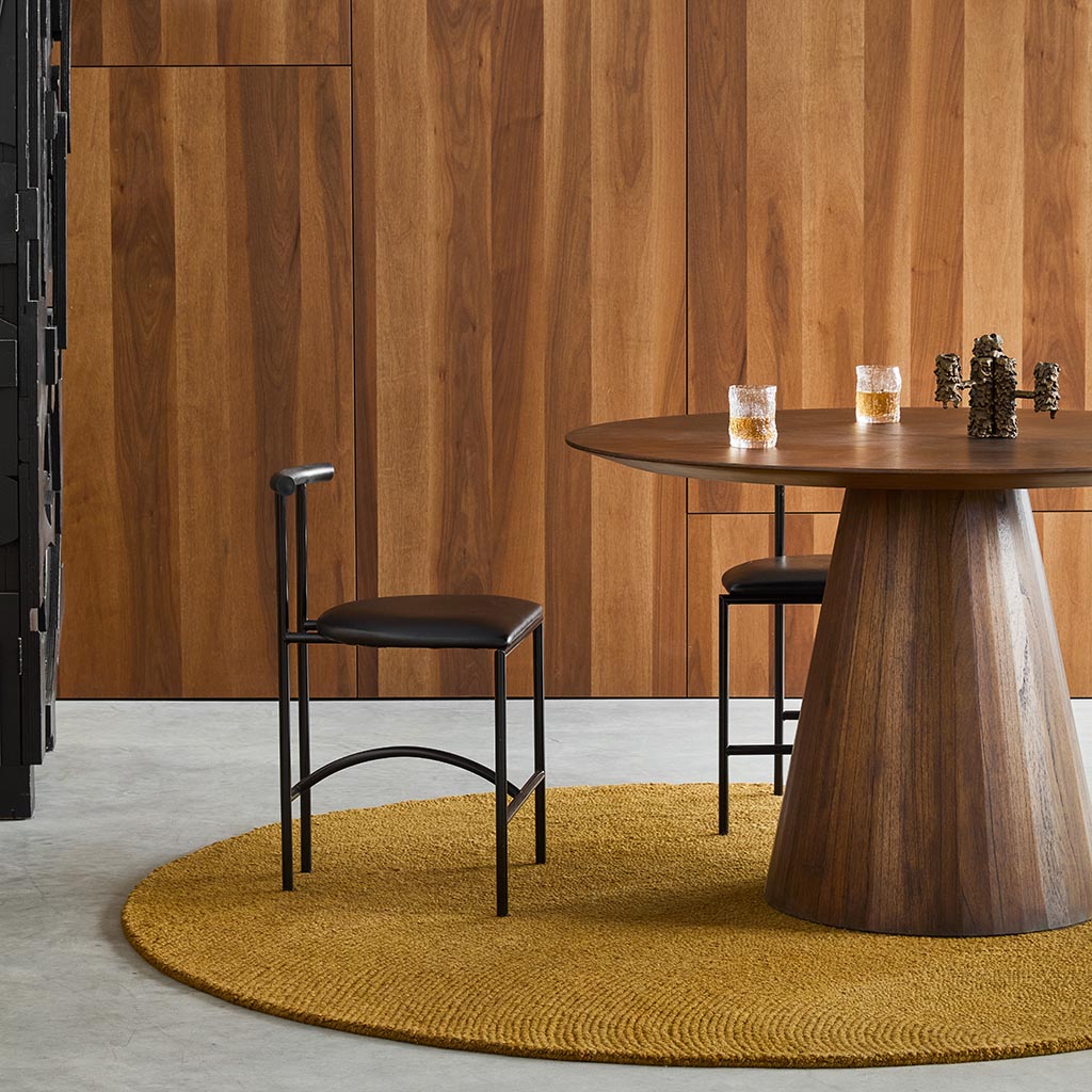 Decor Echo Ochre Tapis | Taille: Ø 150 cm