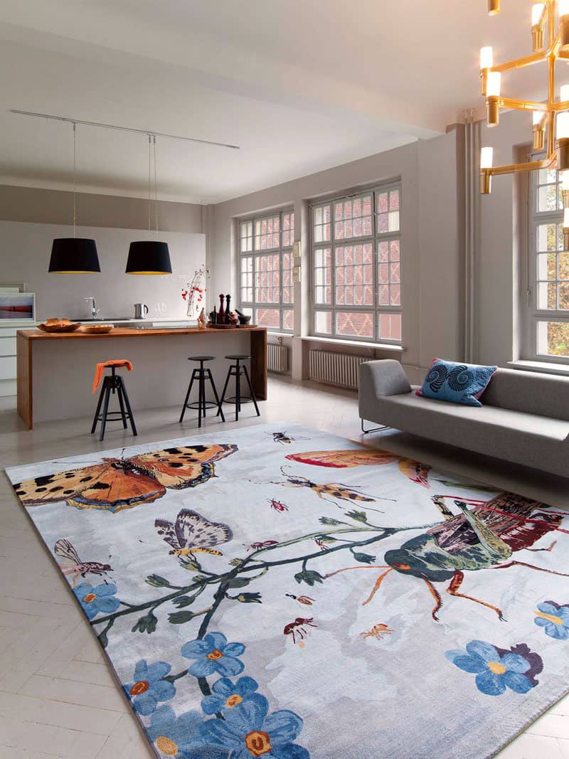 Tapis tissé main Sauterelle