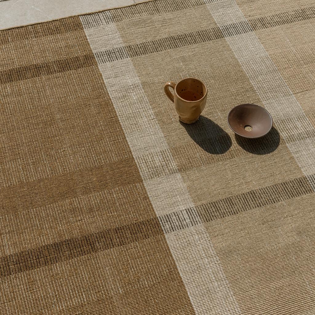 Tapis d’extérieur Zona Rayures Blocs Noix de Cajou