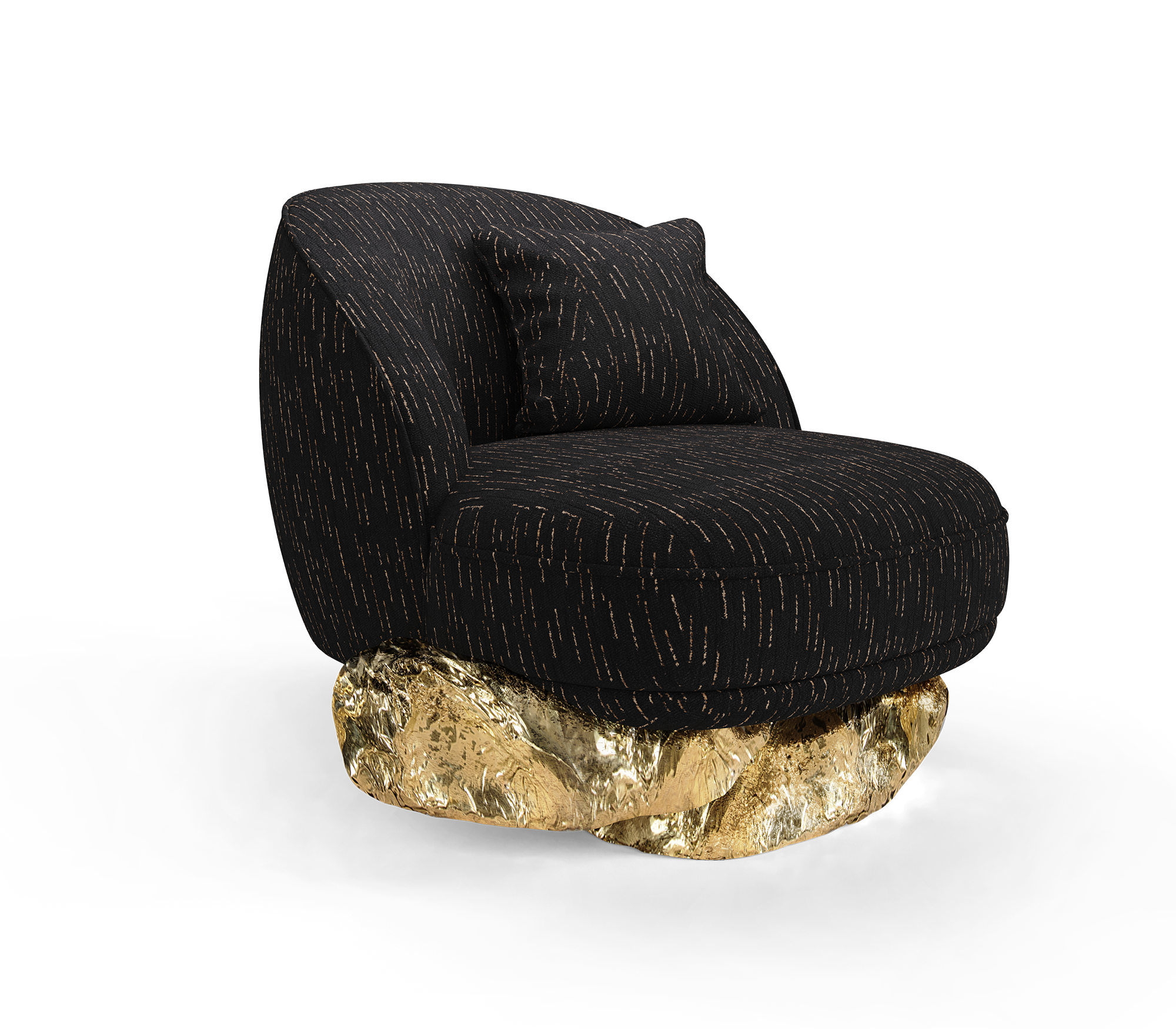 Fauteuil Angora Noir