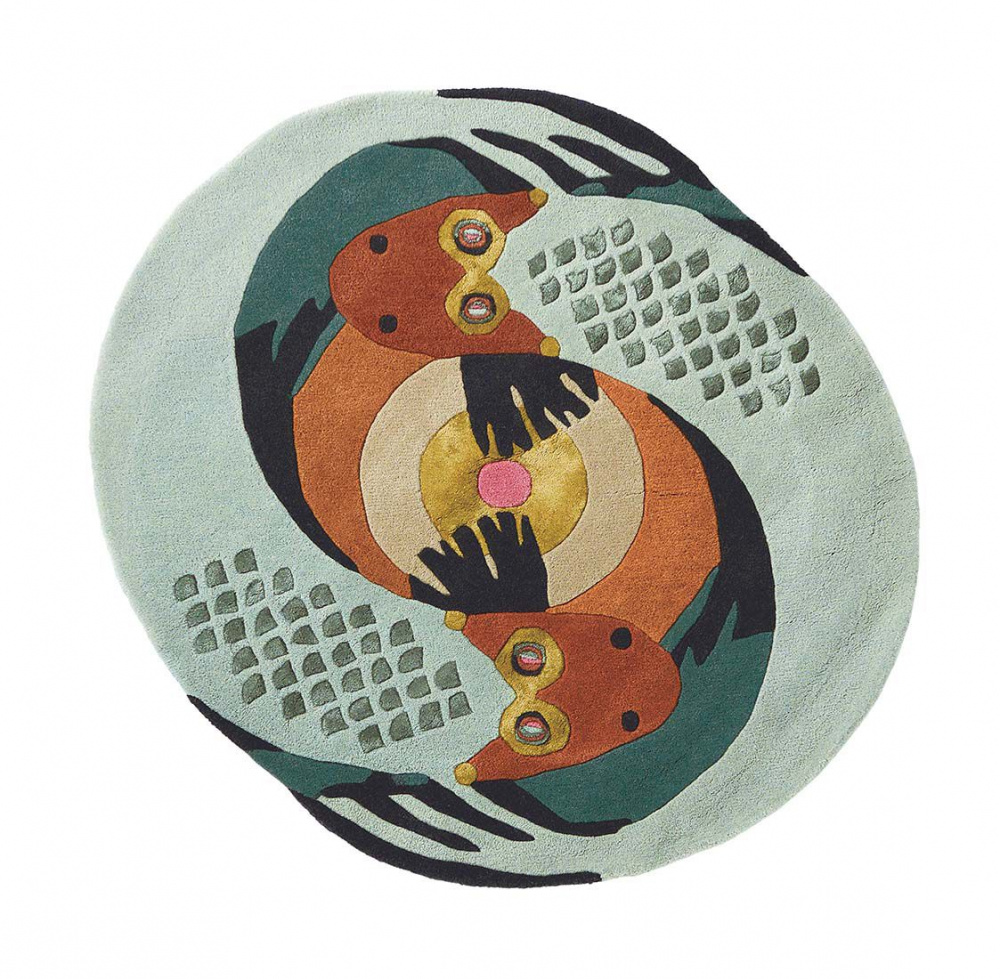 Tapis Rond Zodiac Poissons Cercle 162205