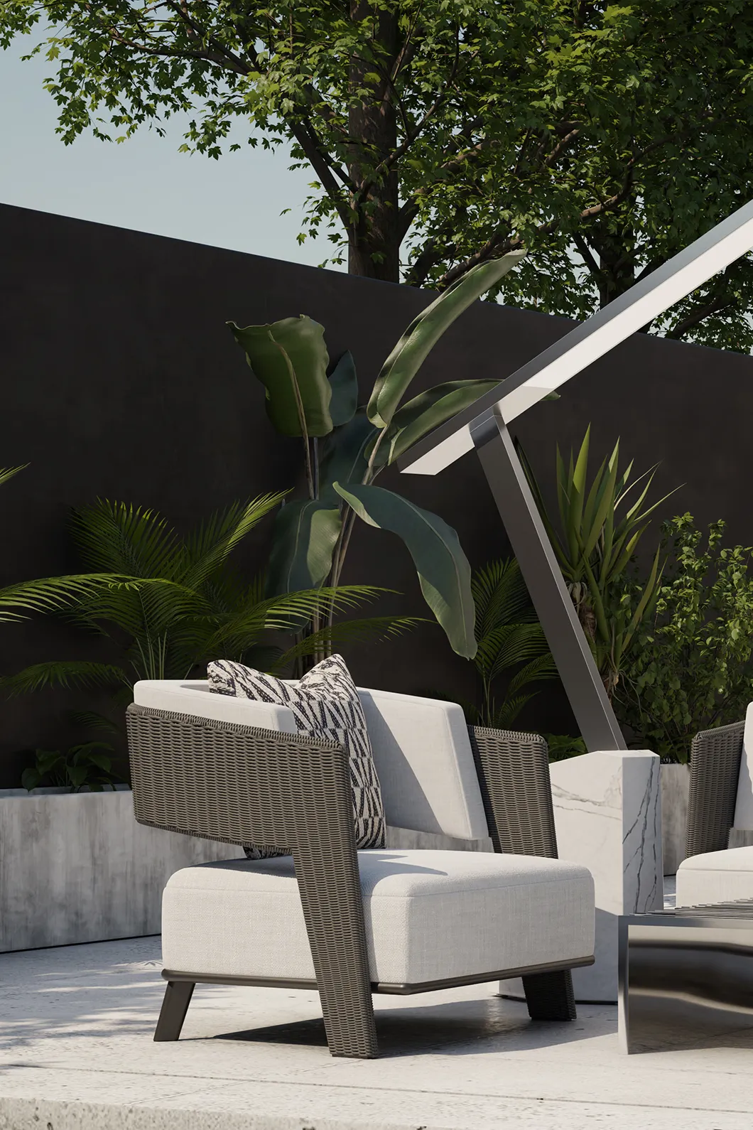 Fauteuil Gris Crown - 4