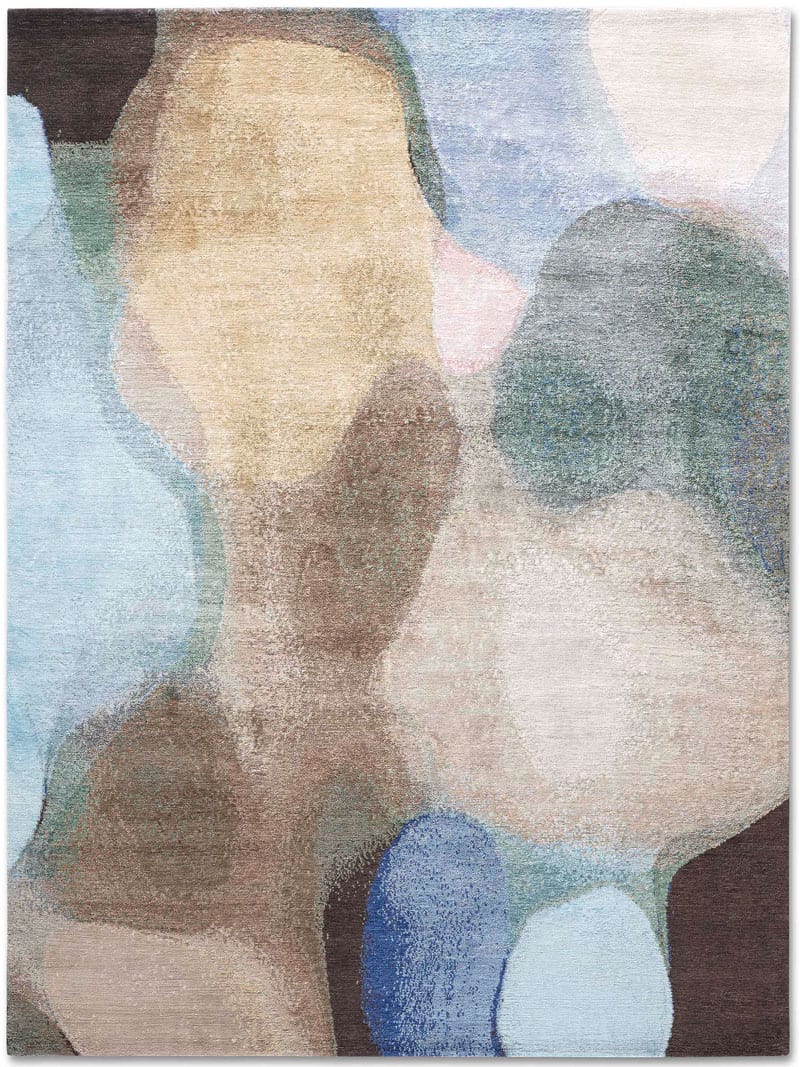 Tapis fait main de luxe Multicolore | Taille: 183 x 274 cm