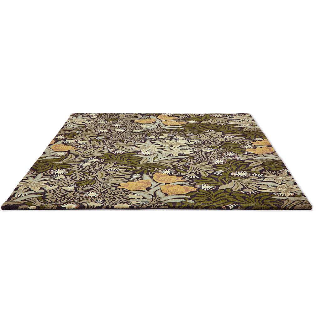 Tapis en laine Bower Twining Vine Green 128207