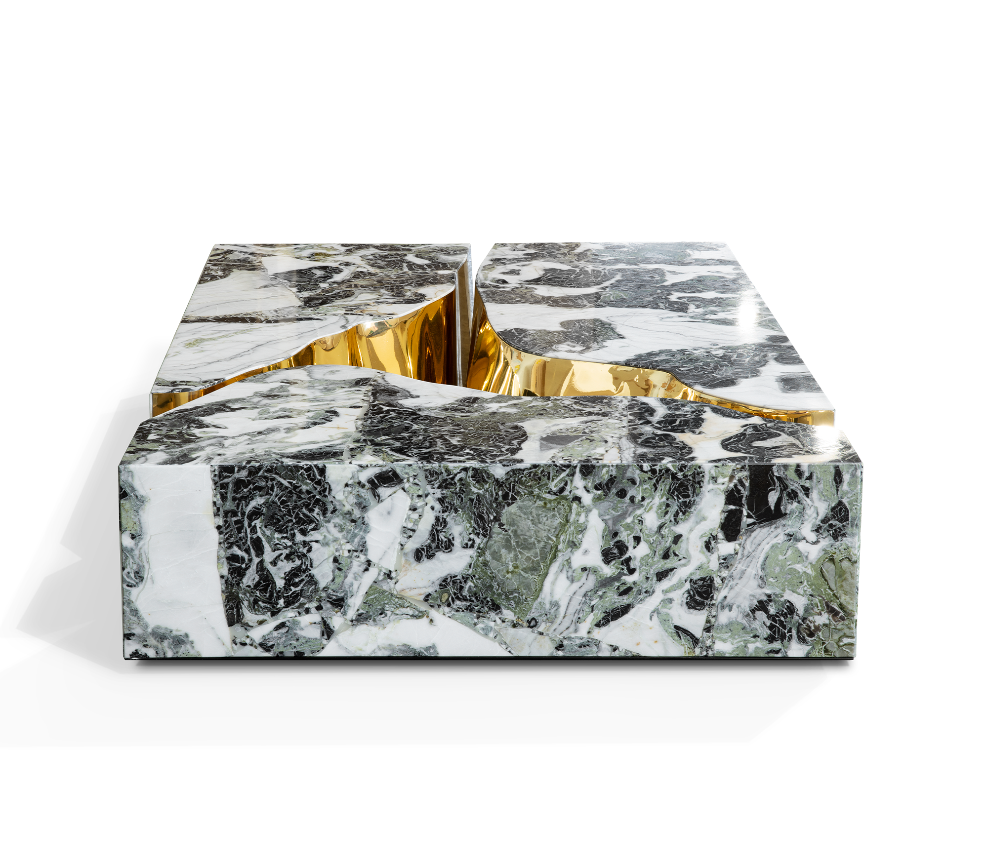 Table Basse en Marbre Fissure