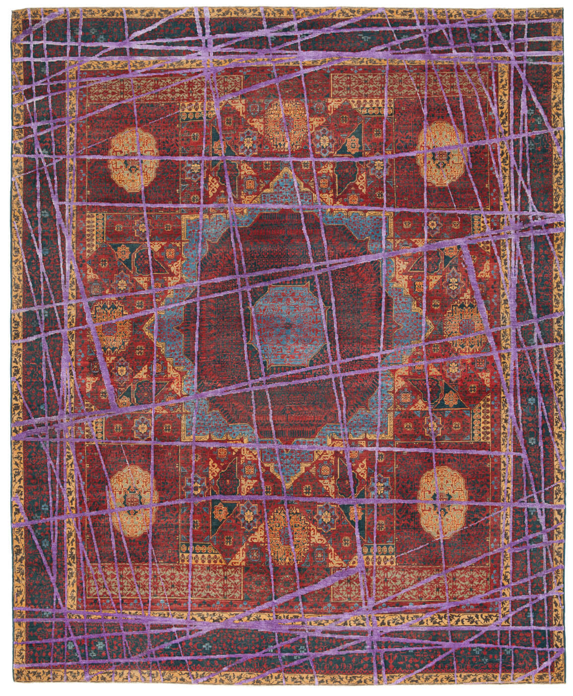 Tapis Mamluk Columbus Enveloppé Violet