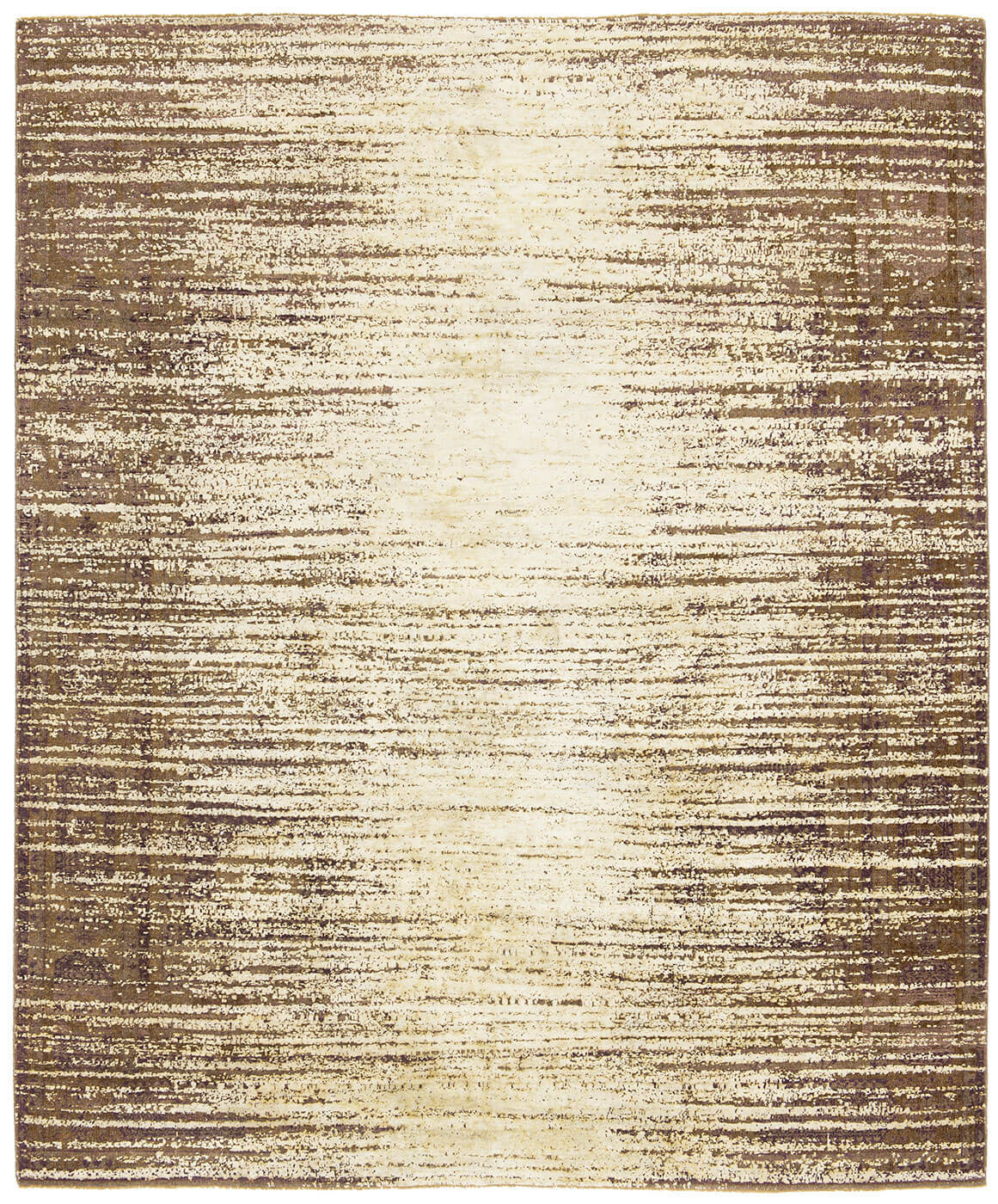 Tapis Mamluk Temple Inversé Gris Argenté Soie