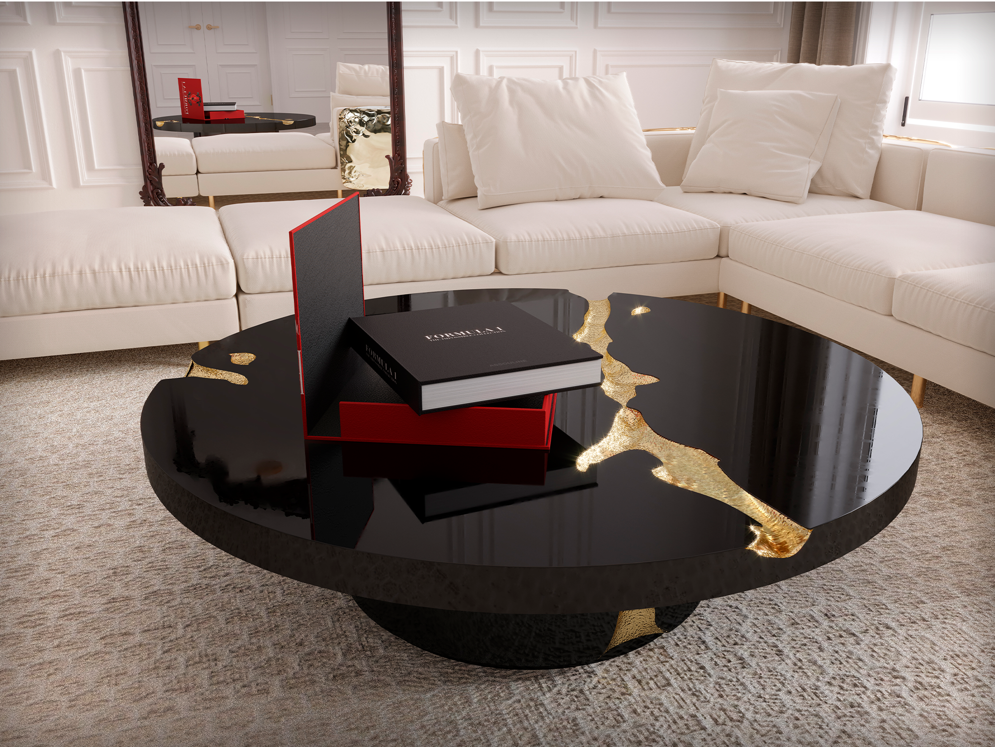 Tables Centre Dominion Noires x3 | Configuration: Big