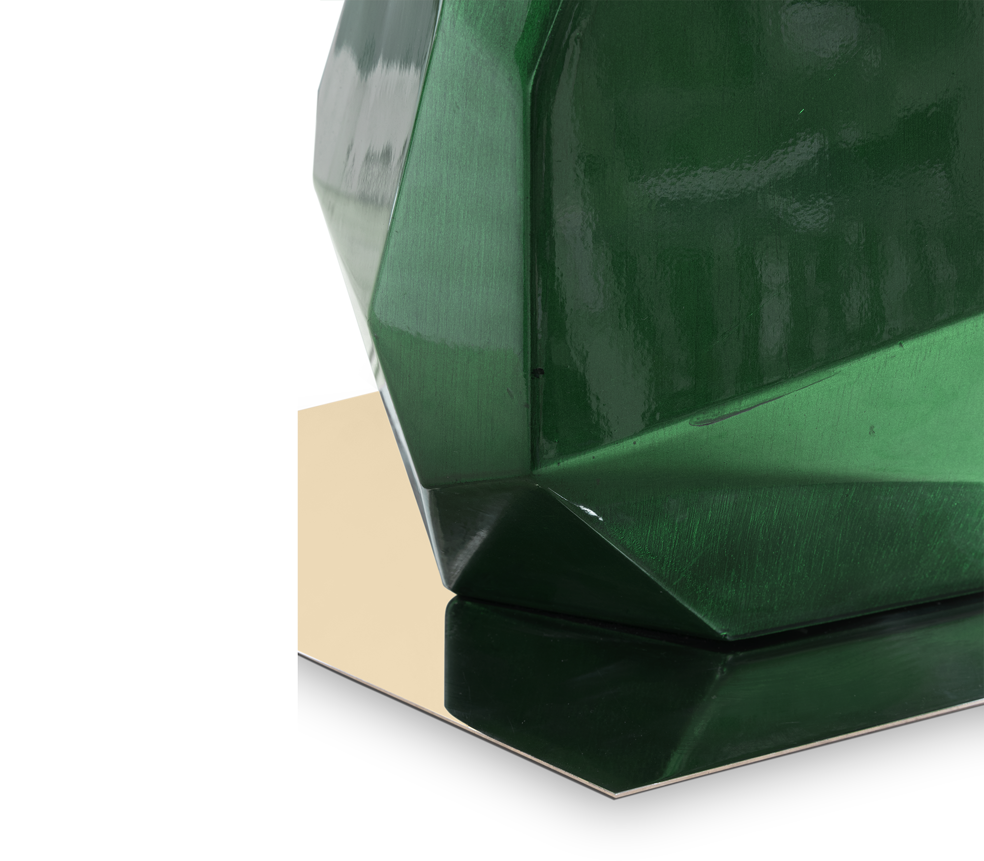 Petite Lampe de Table Verte Essence