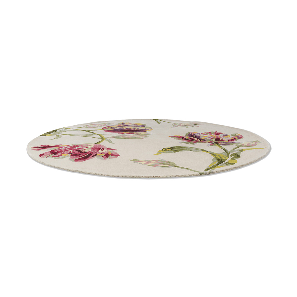 Tapis rond Gosford Canneberge