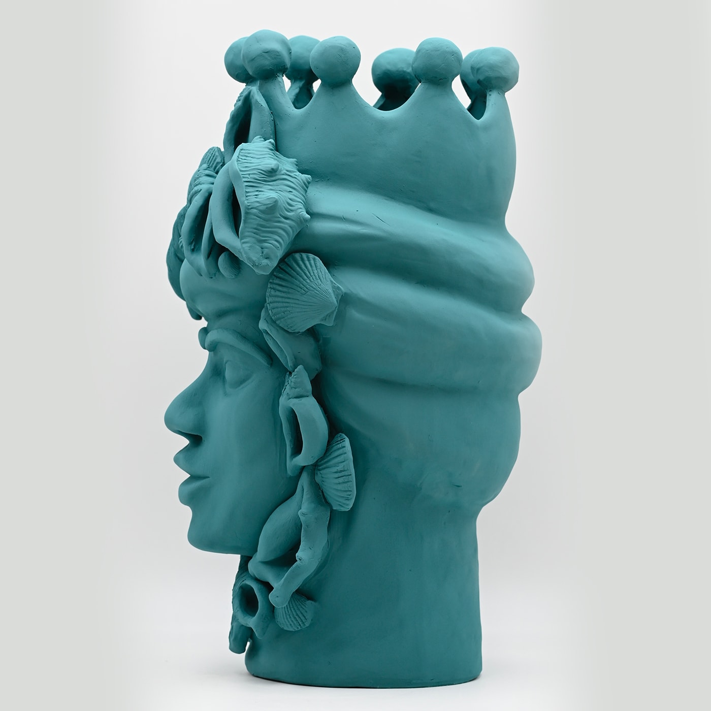 Sculpture Tête De Maure Sarcelle Artisanale