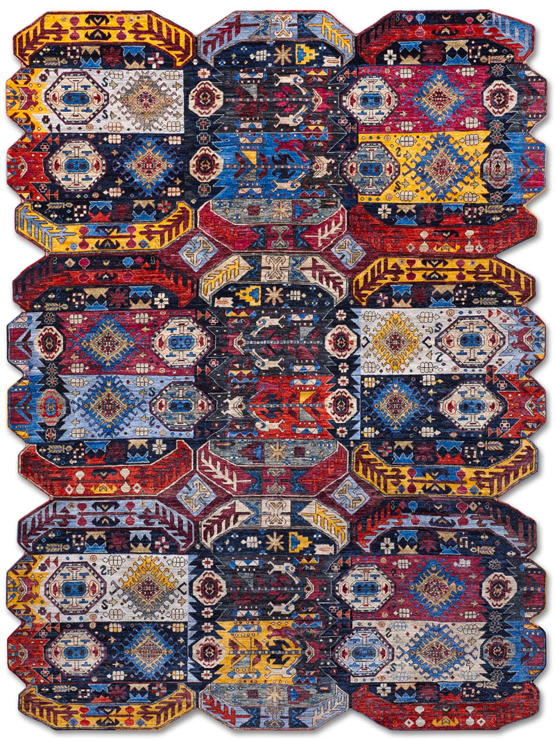 Tapis fait main de luxe Multiforme