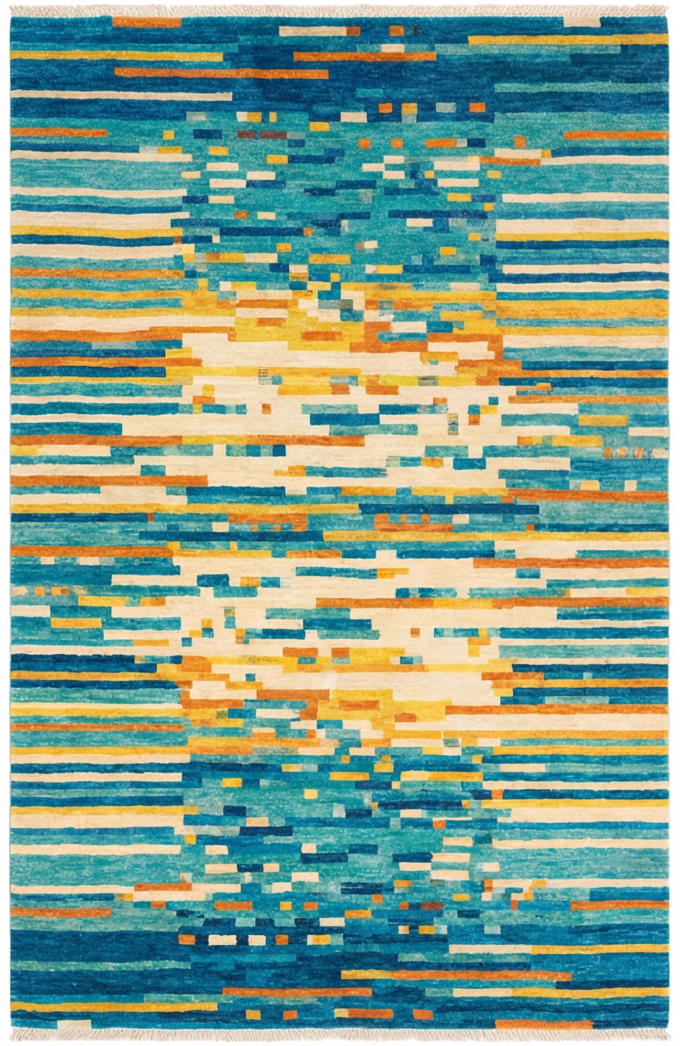 Tapis Pixel Wave Teal