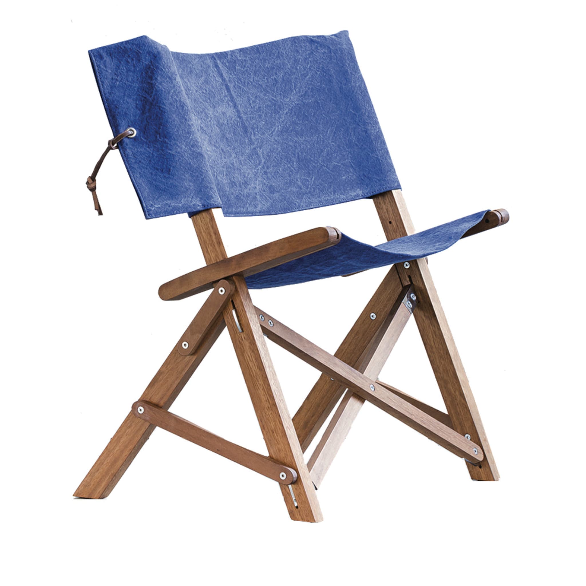 Chaise Pliante Dino | Piètement / Base: Solid Black Walnut