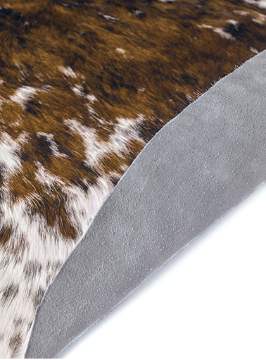 Cuir Naturel Marron & Blanc