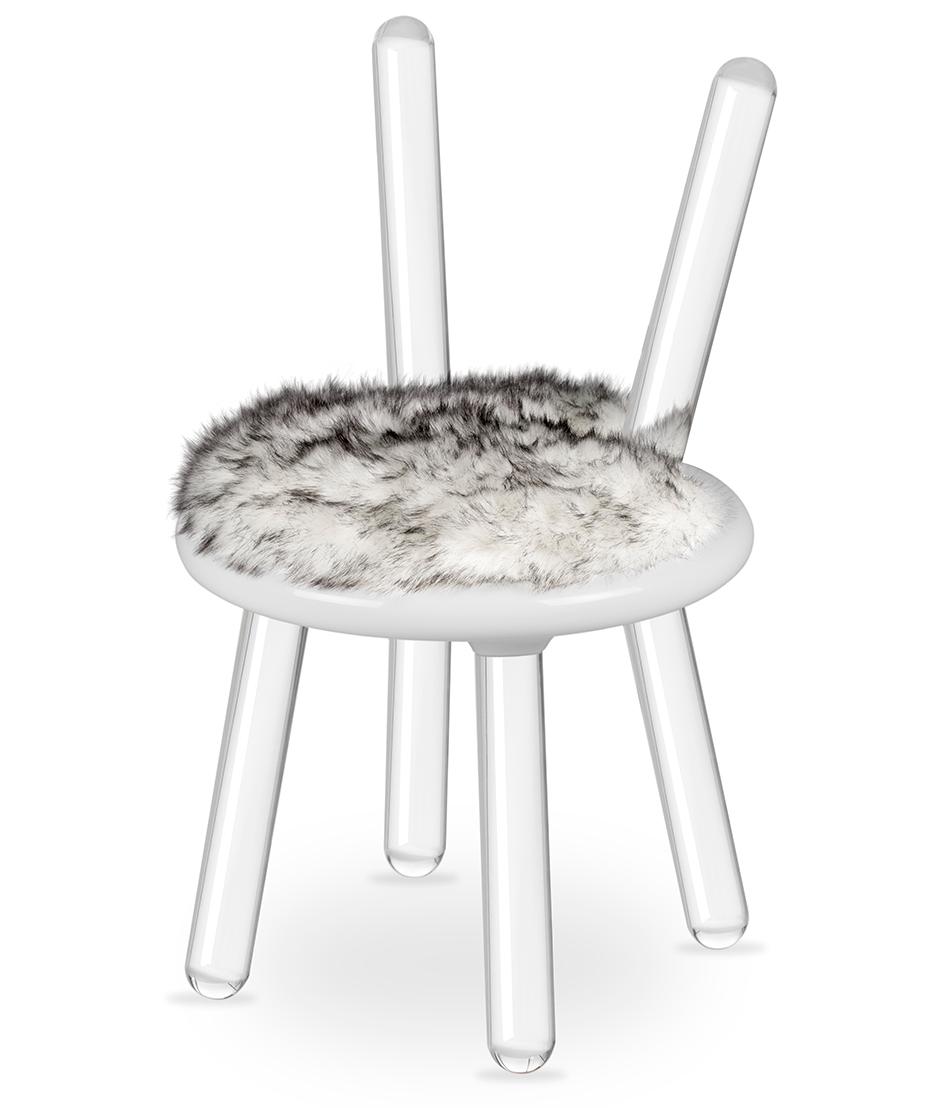 Chaise enfant Illusion Ours Blanc