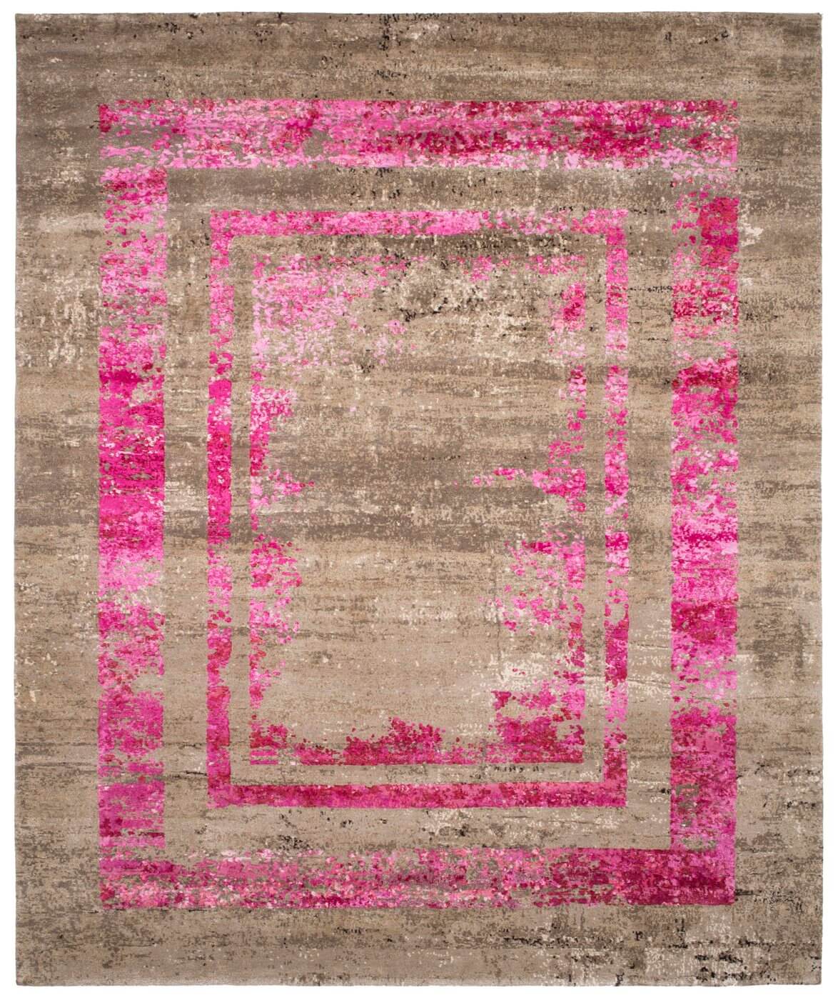 Tapis Artwork 27 Triple Bordure Rose