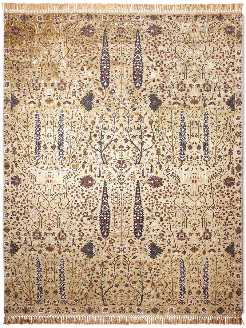 Tapis de luxe Jardin de Pins Doré