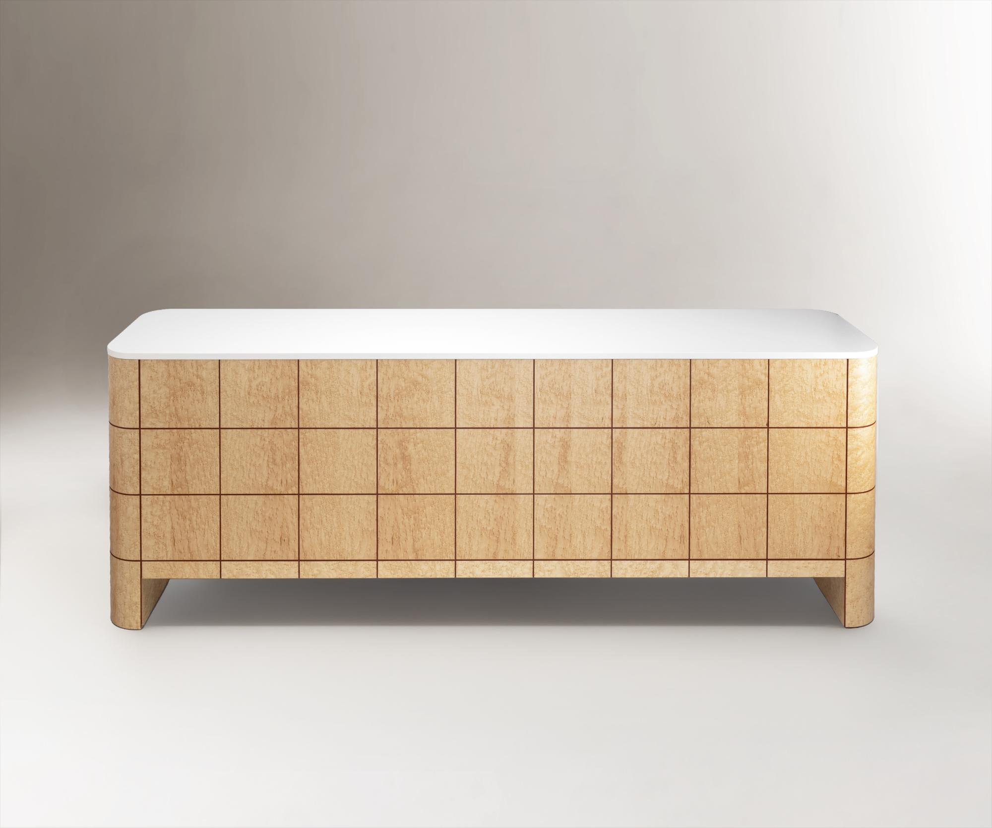 Buffet Soft Cage en chêne