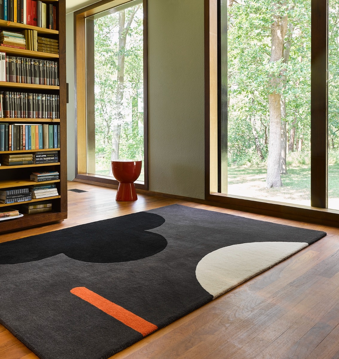Tapis Geo Flower Graphite | Taille: 120 x 180 cm