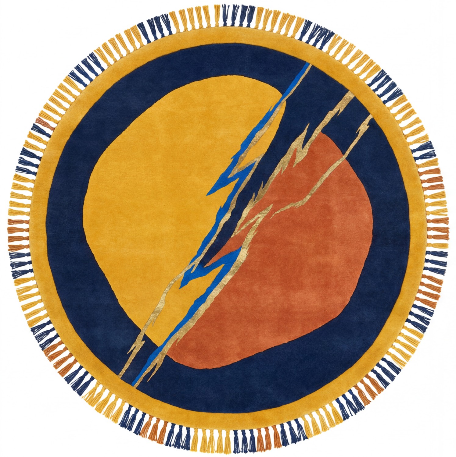 Tapis de luxe Lightning Crest Gold