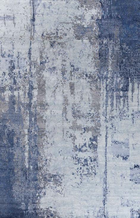 Tapis Abstrait Bleu