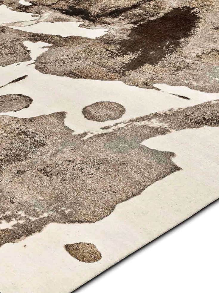 Tapis No. 01 Naturel sur Crème