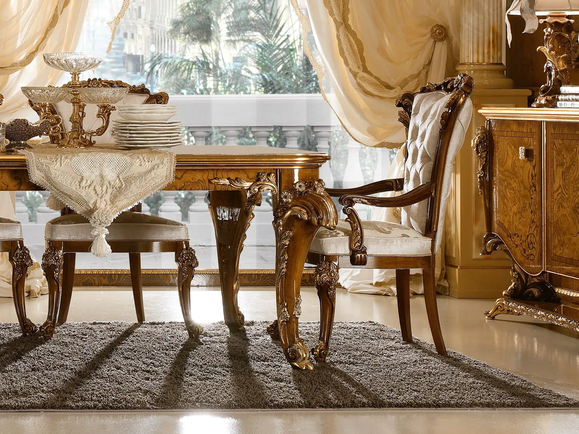 Chaise Italienne Dolcevita avec Accoudoirs