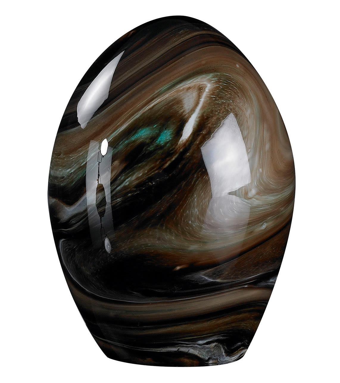Œuf en cristal brun