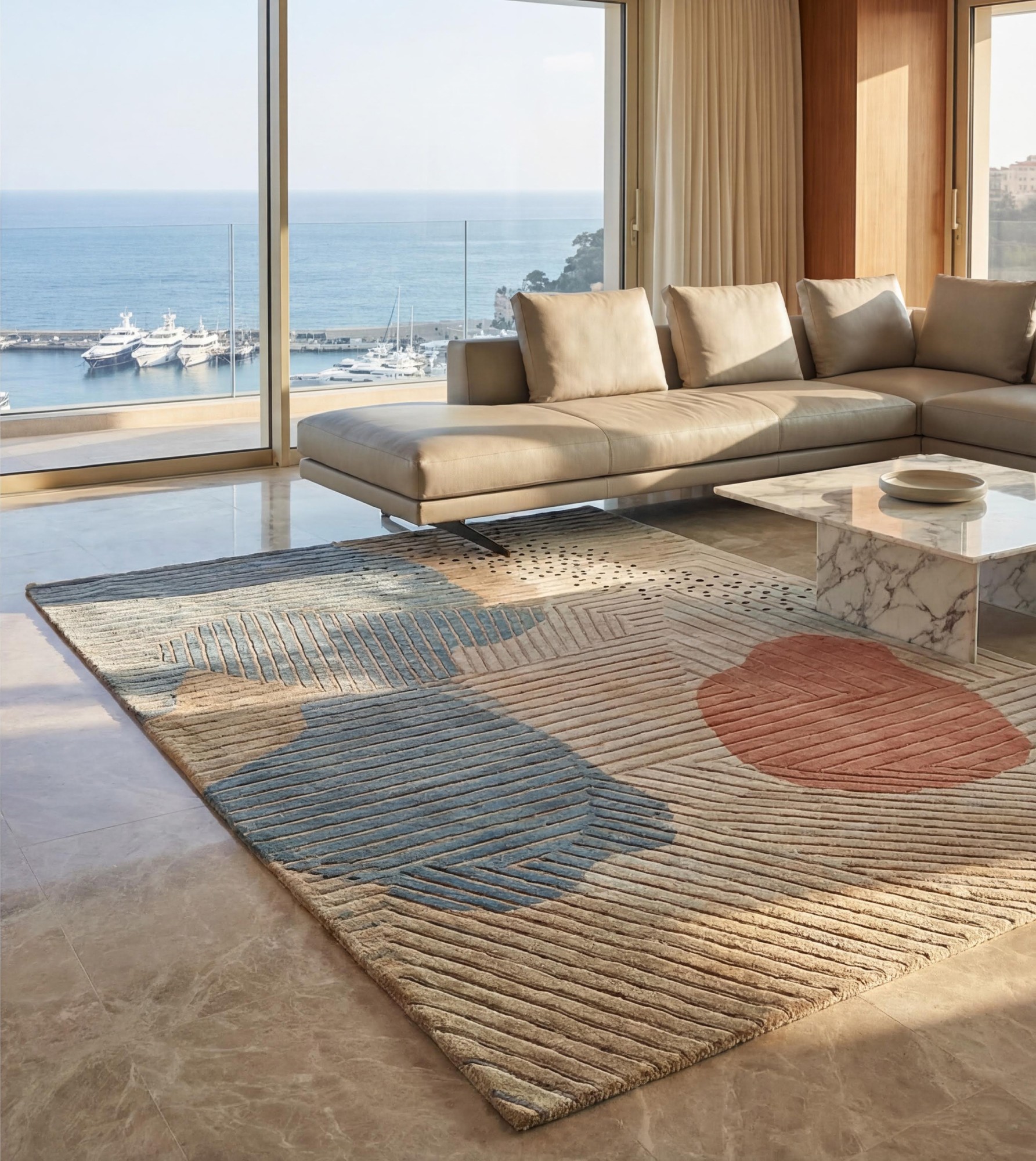 Tapis fait main Soft Pebbles