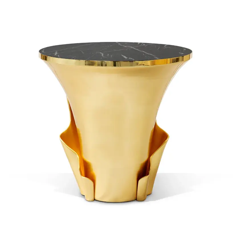 Table d’Appoint Yasmine Feuille d’Or