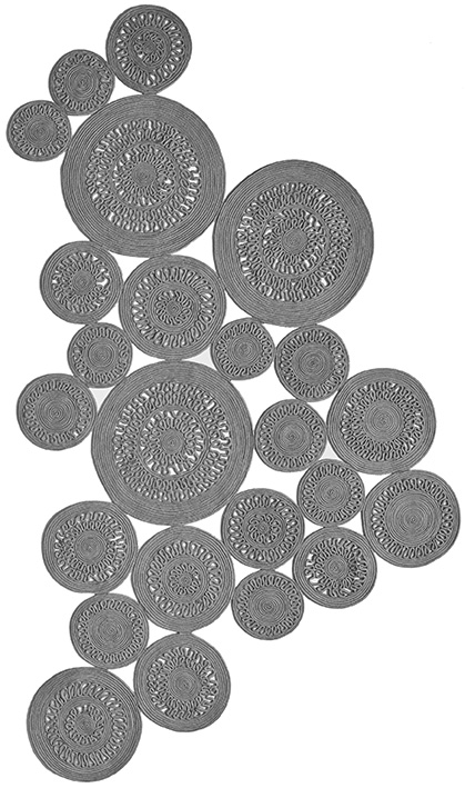 Tapis Alyssa Twist Argent | Taille: 160 x 230 cm