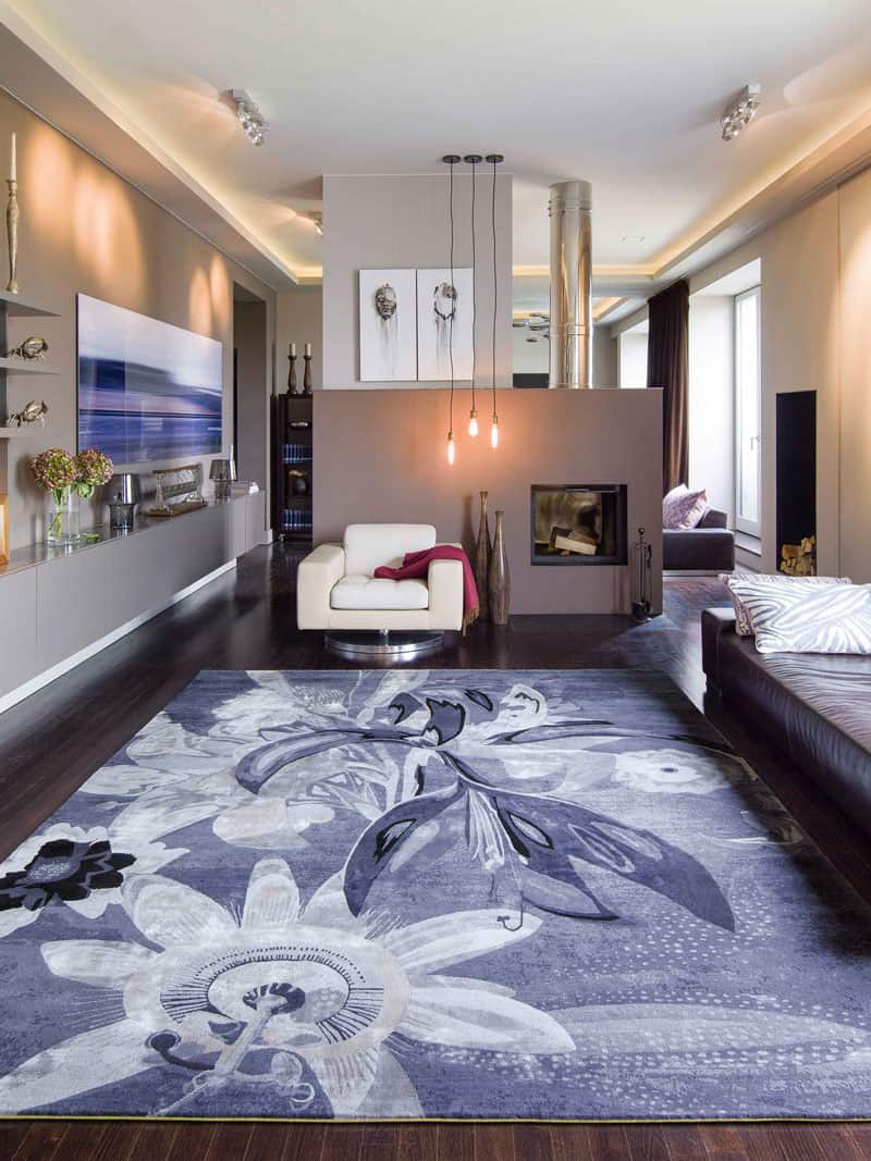 Tapis tissé main Red Flower | Taille: 250 x 300 cm