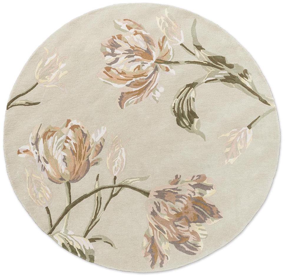 Tapis Gosford Naturel/Vert Sauge Rond