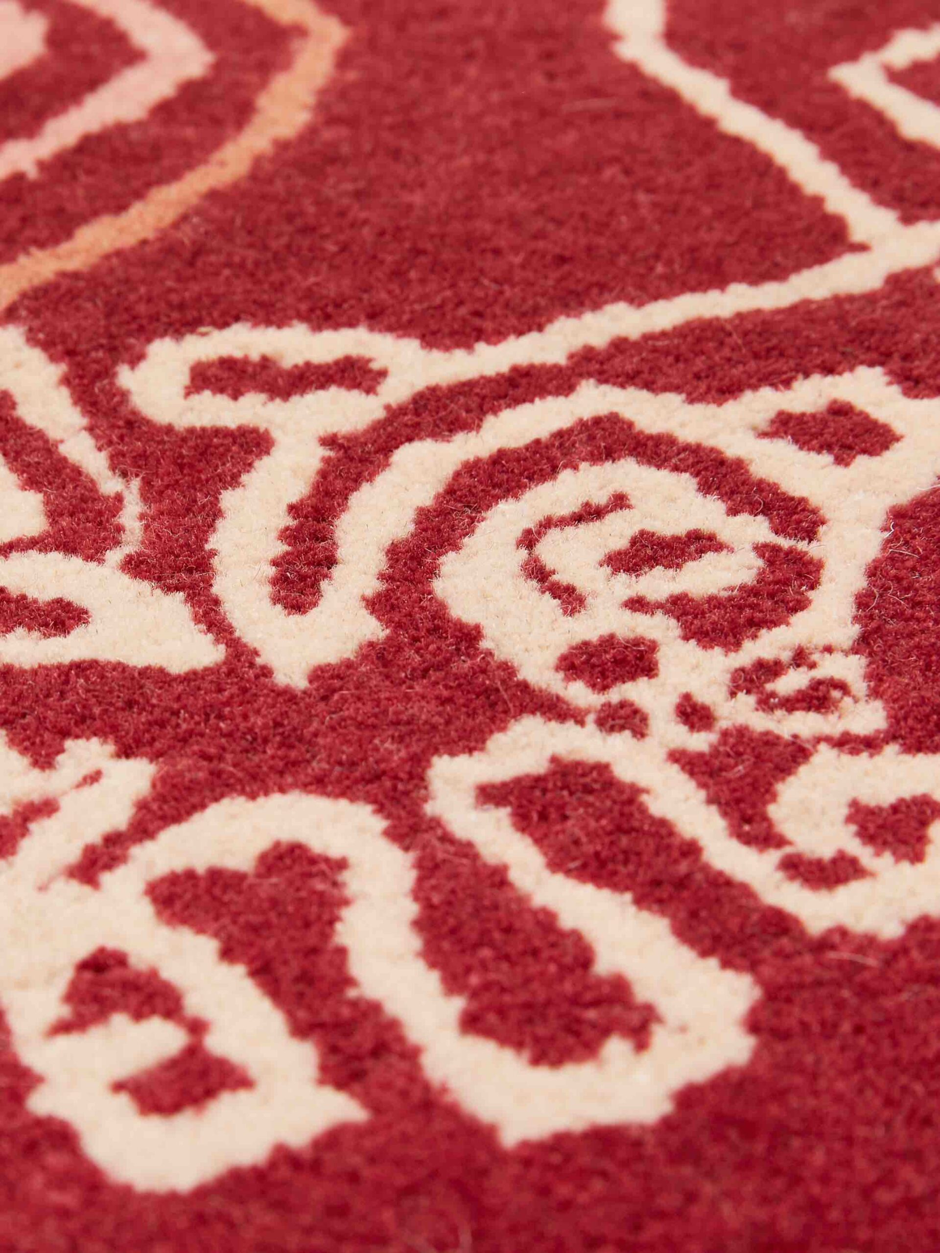 Tapis One-Stroke Rouge