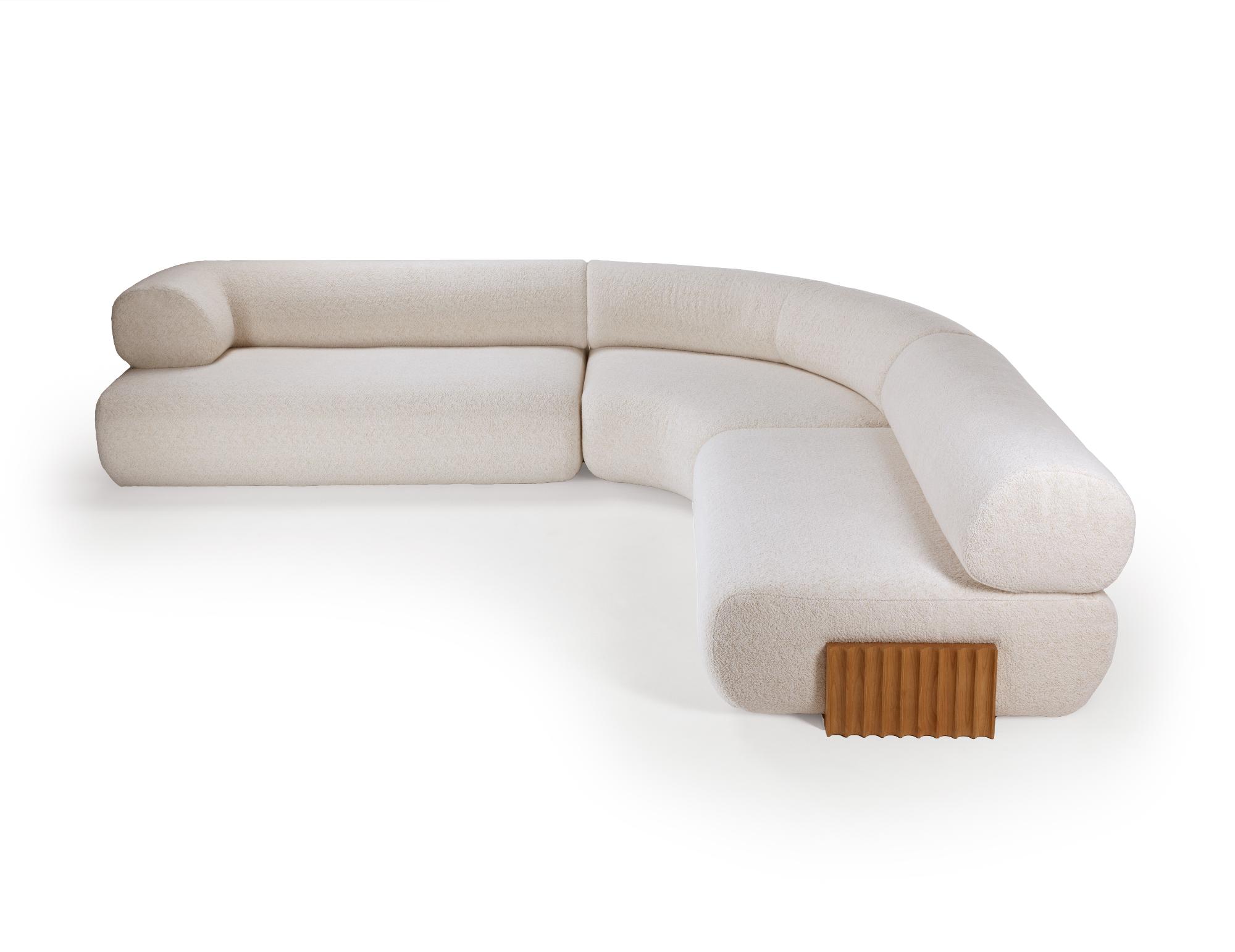 Canapé modulable Carmel en bois