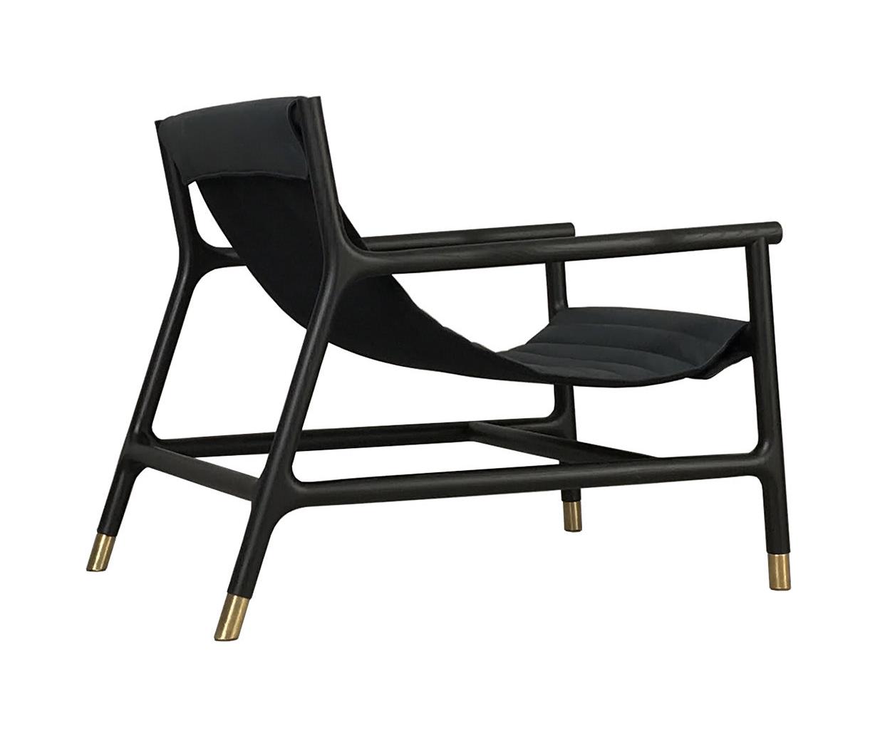 Fauteuil lounge noir Joyce