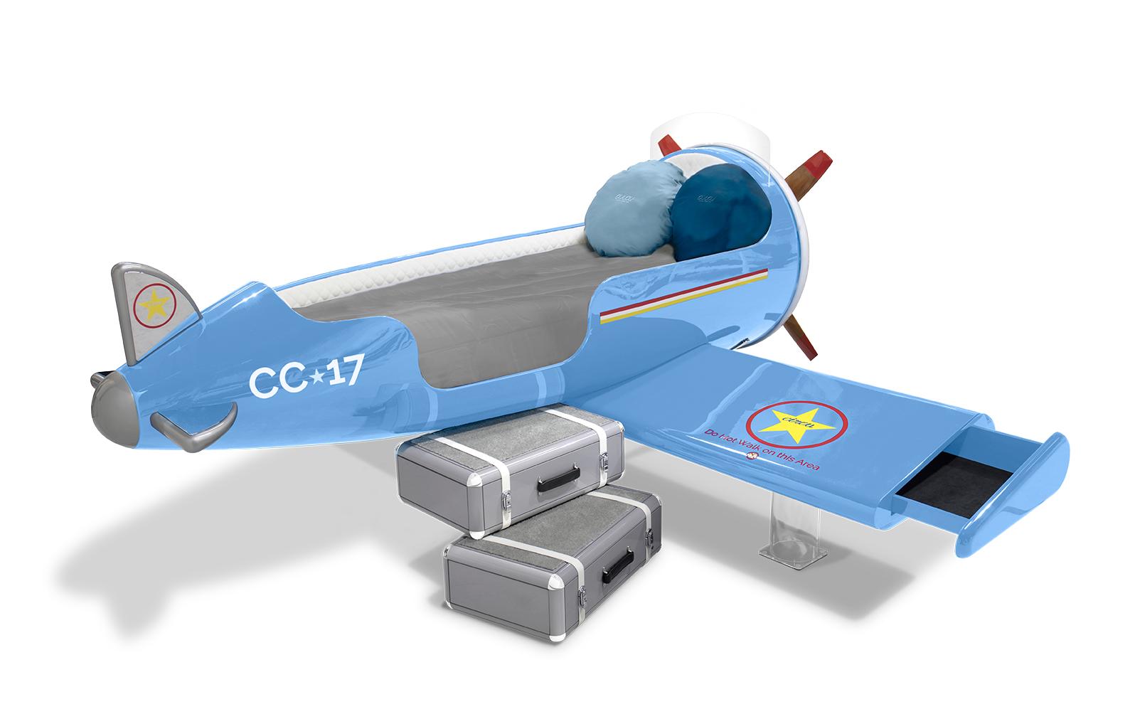 Lit enfant Sky One Plane