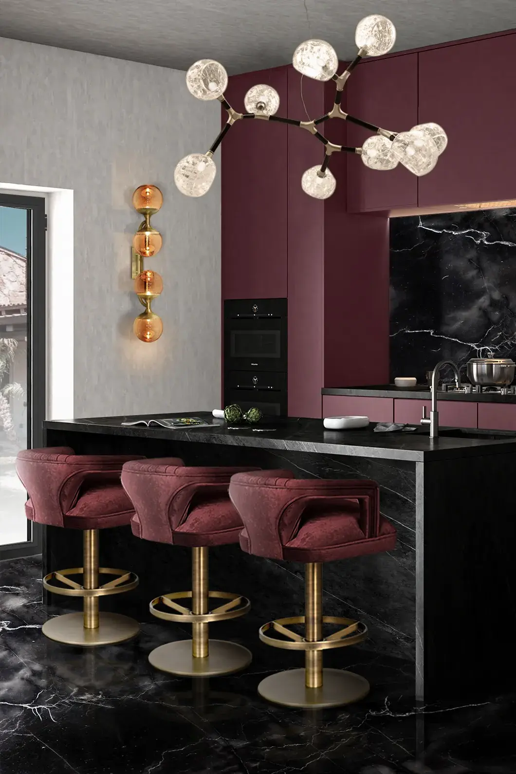 Tabouret de Comptoir Pivotant Karoo II - 1