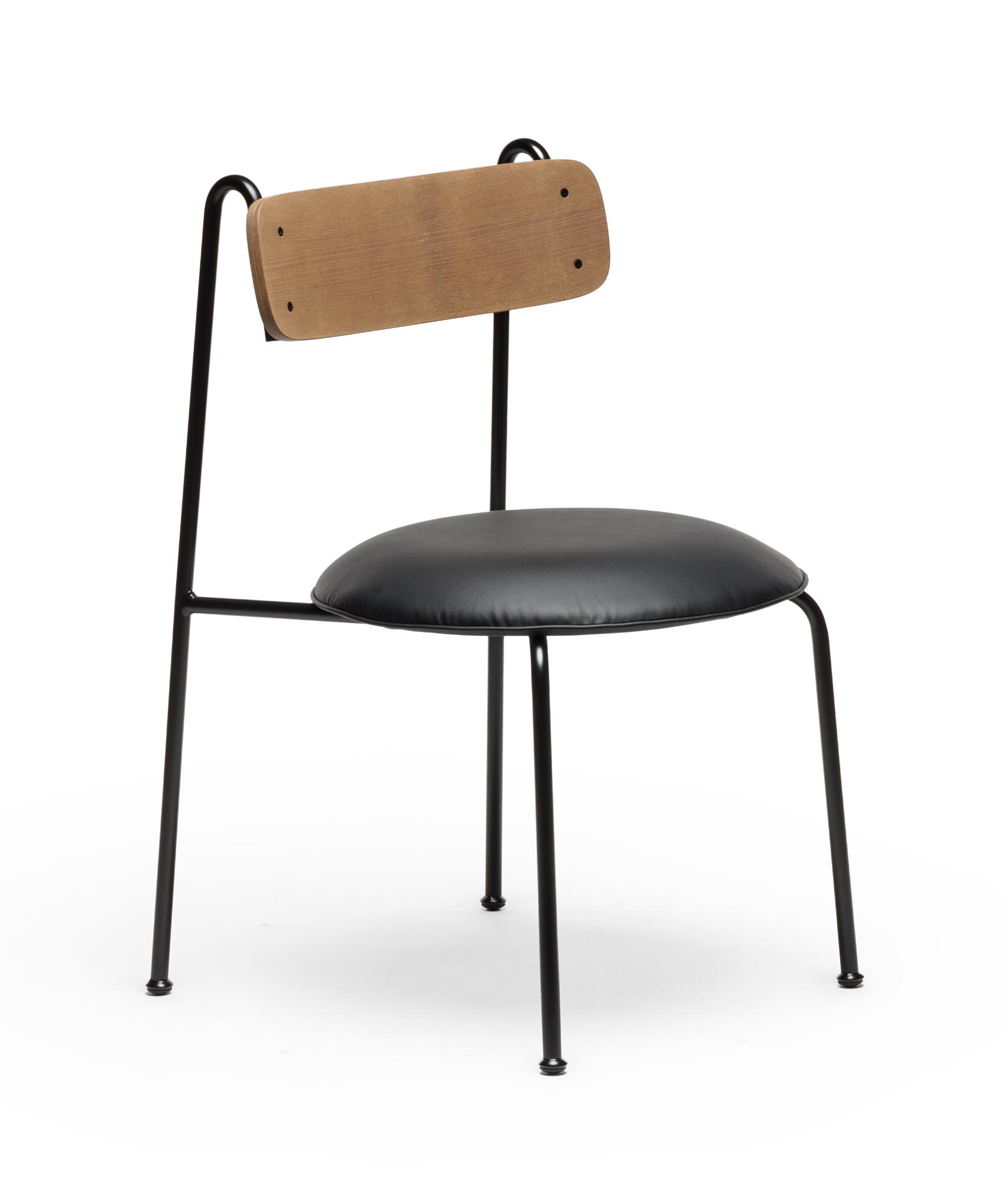 Chaise Lena Frêne Noyer Noir