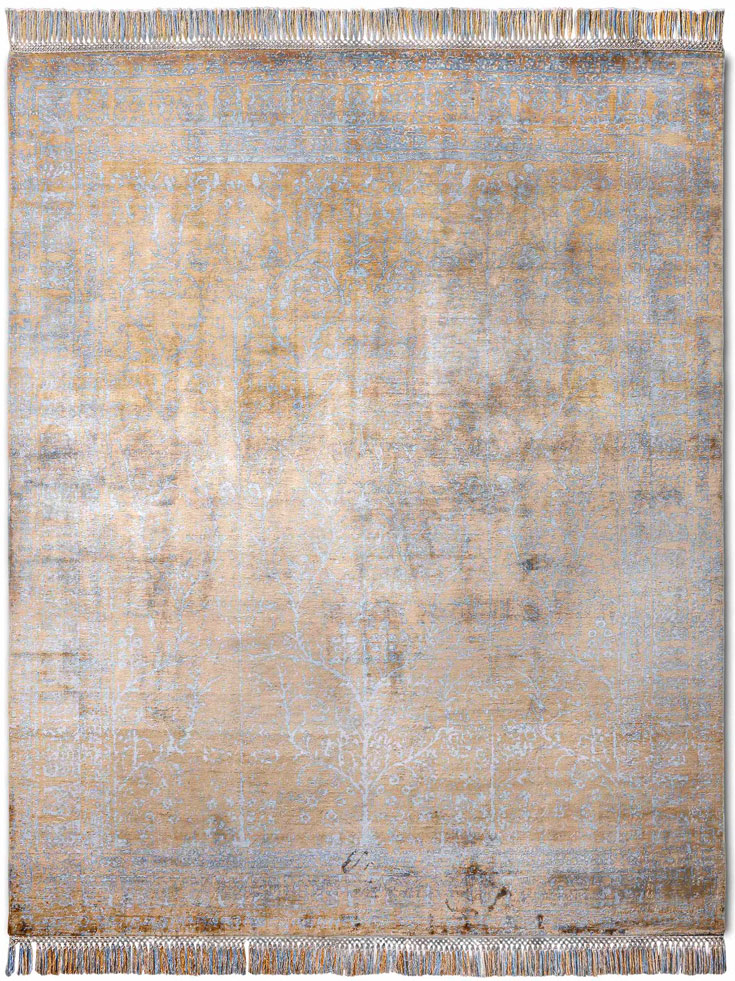 Tapis de luxe Bleu Clair