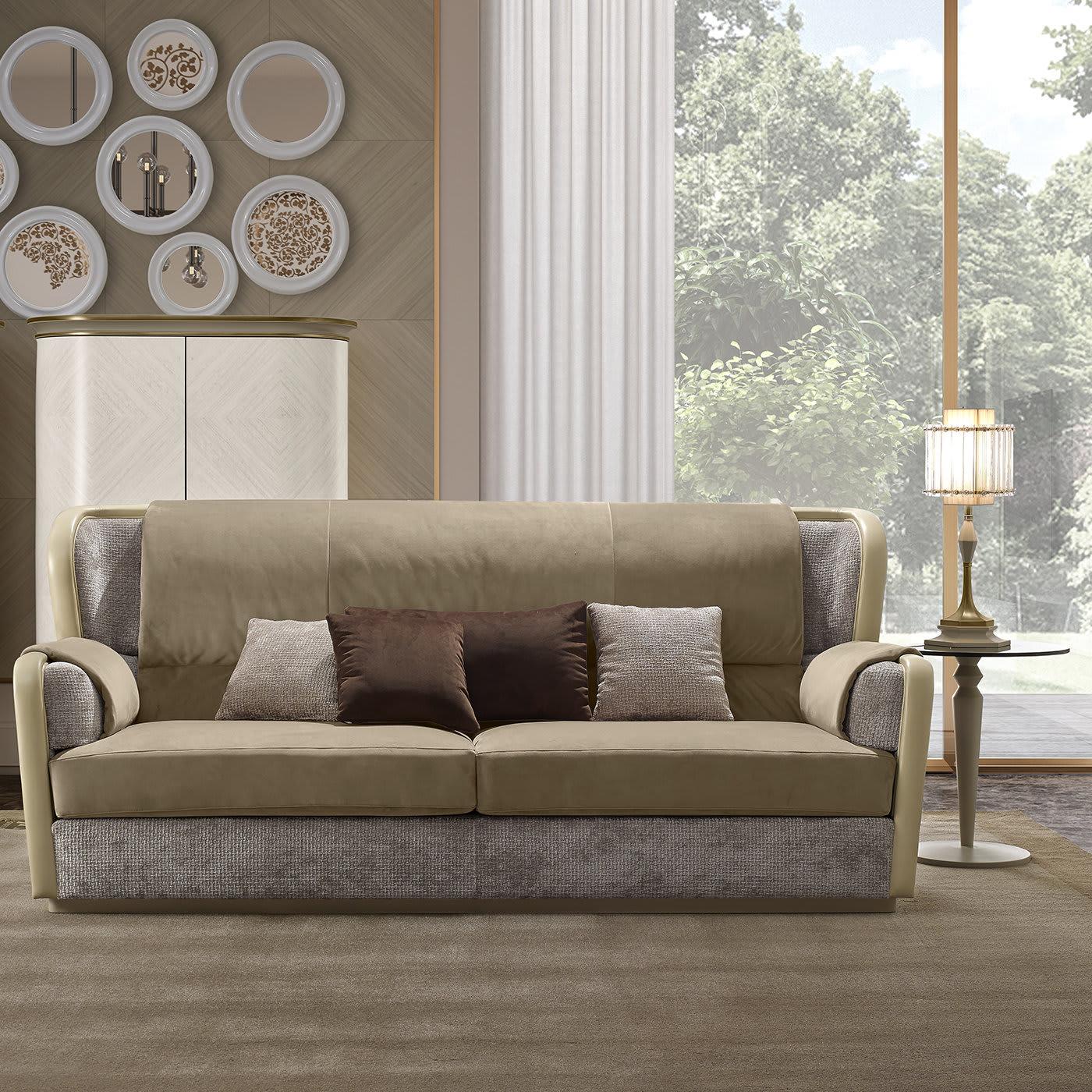 Canapé 3 Places Beige