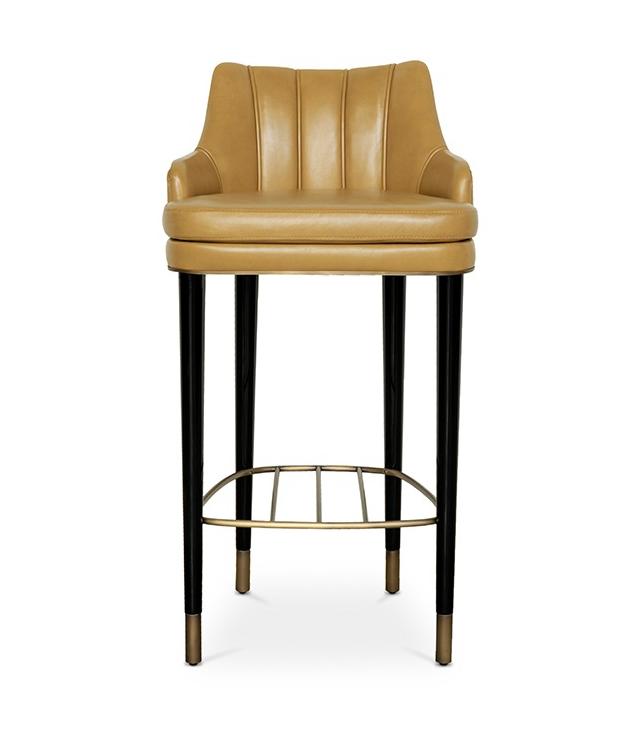 Tabouret de Bar en Cuir