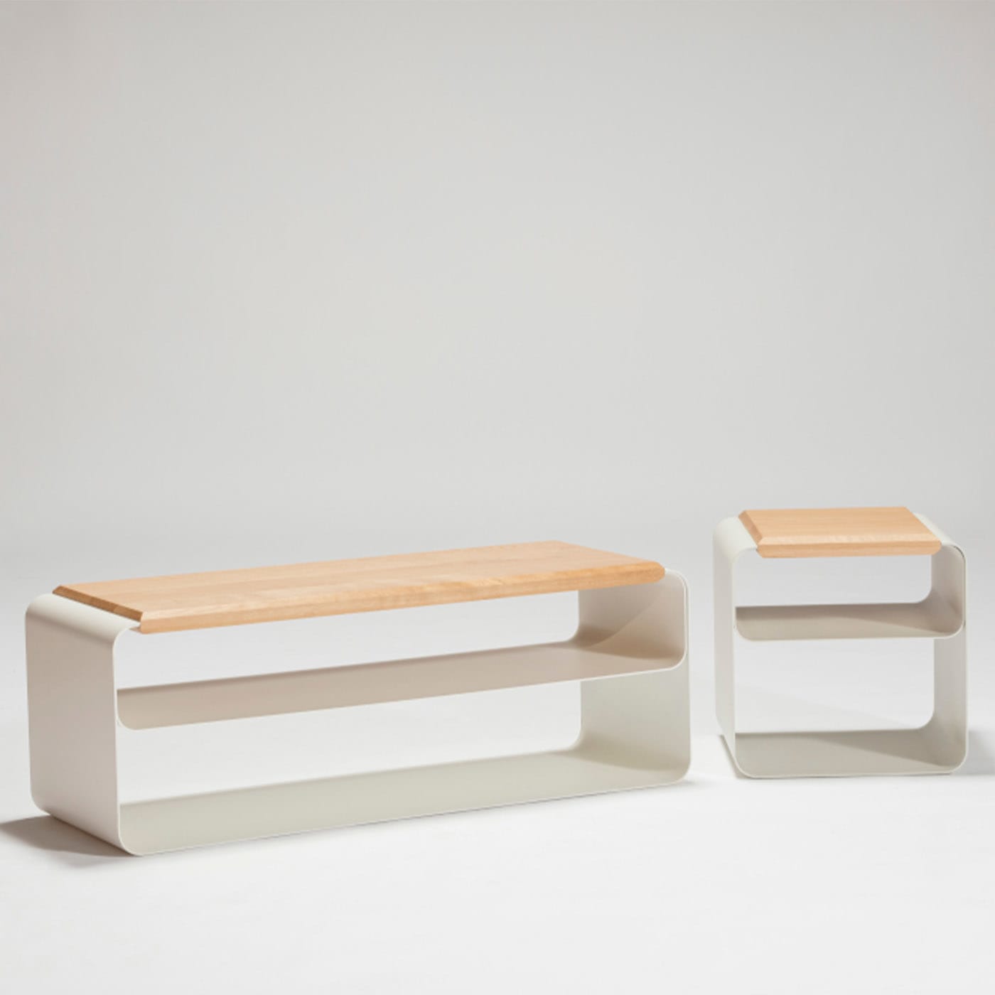 Tabouret Minimaliste Bois &amp; Métal